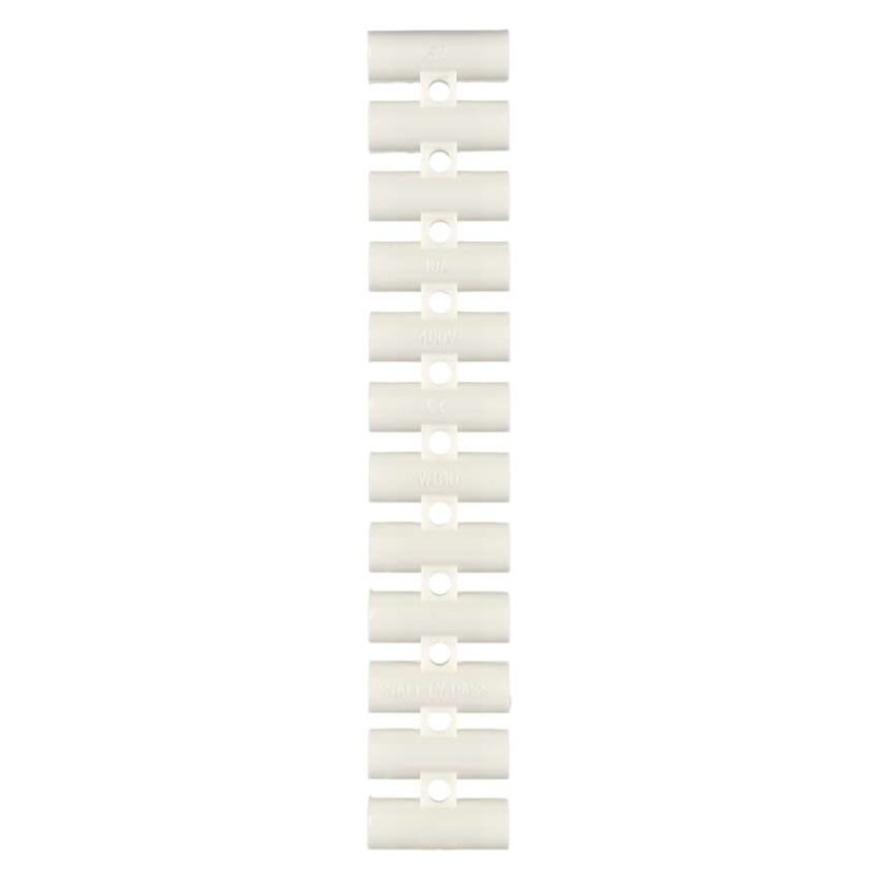 Skrutková svorkovnica 12× 6–10 mm2, 450 V, biela 2