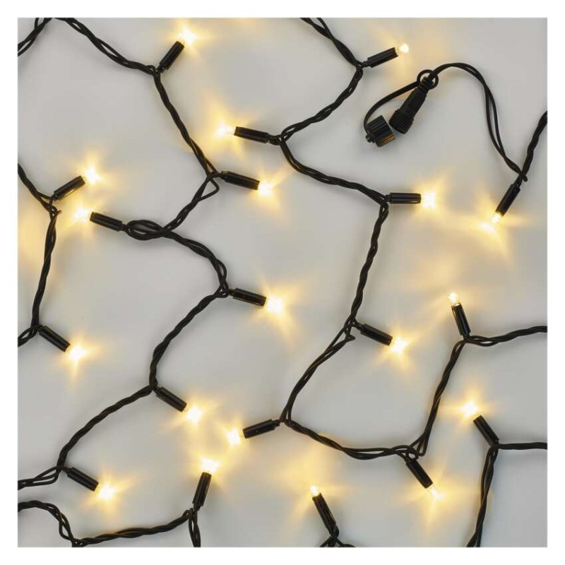 Premium LED spojovacia reťaz čierna, 5 m, vonkajšia aj vnútorná, teplá biela 8