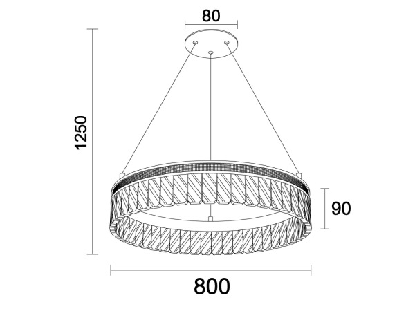 THALIA krištáľový závesný luster - N2103 6