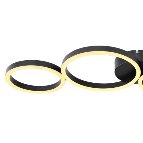 Stropné svietidlo, kov čierny, plast biely, DxŠxV:885x330x65, vrátane 1xLED 35W 230V, 3000lm zdroj, 5