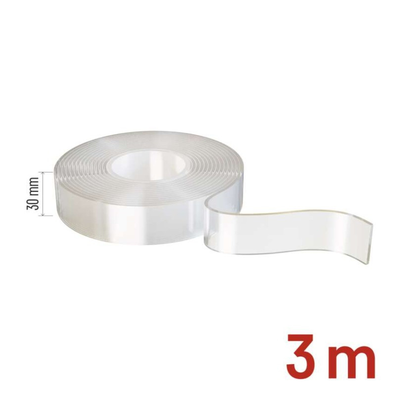  Dvojstranná NANO páska 30 mm / 3 m, priehľadná 8