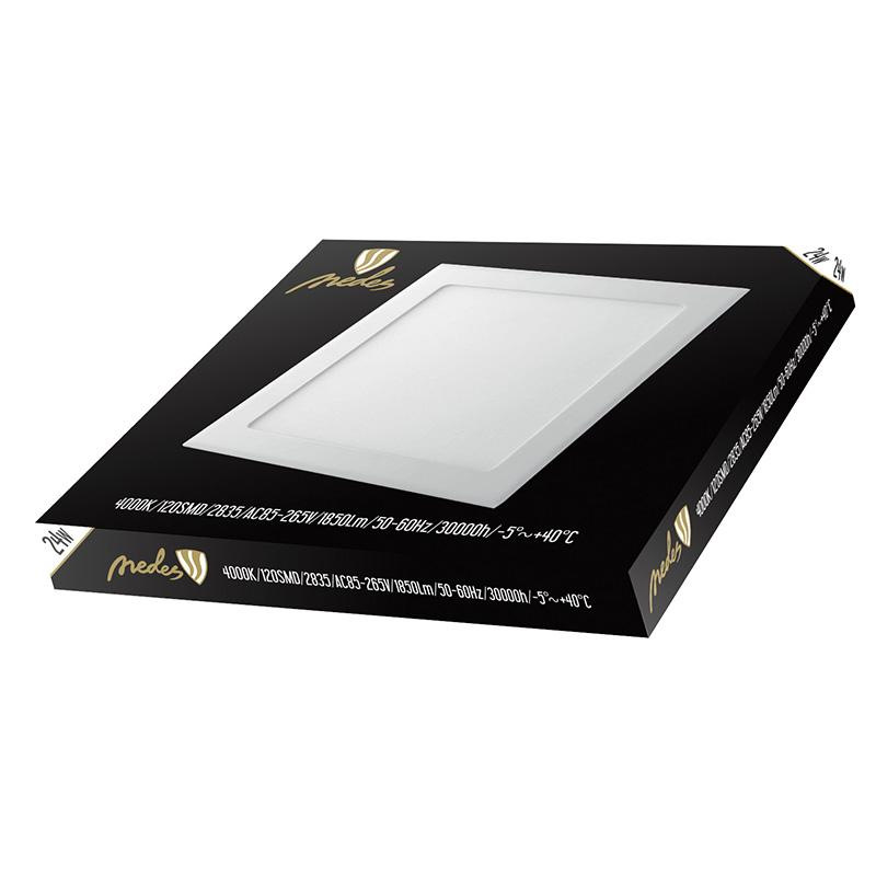 LED vsadený panel 24W / PS / SMD / 4000K / WH - LPL225 1