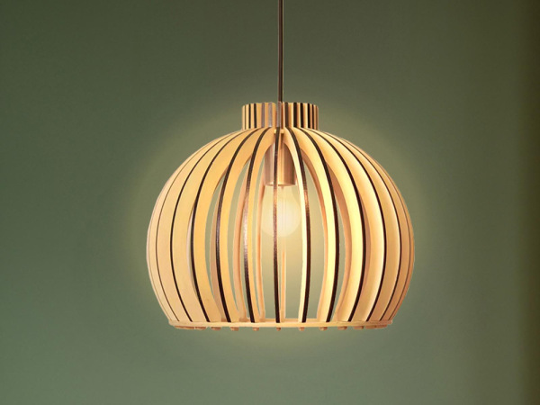 Závesný luster z masívneho dreva E27 / 450 - WRE142 4