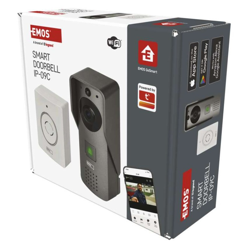 GoSmart Domový bezdrôtový videozvonček IP-09C s WiFi 4