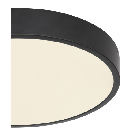 Stropné svietidlo, hliník čierny, akryl opál satinovaný, Ø 220, V: 26, vrátane 1xLED 28W 230V, 2300l 9