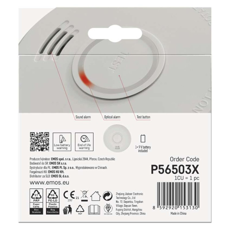 Detektor dymu TSS910A 12