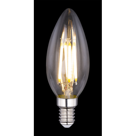 LED žiarovka, nikel matný, sklo priehľadné, 2ks v balení, Ø35, V:98, 2xE14 LED 4W 230V, 400lm, 3000K 1