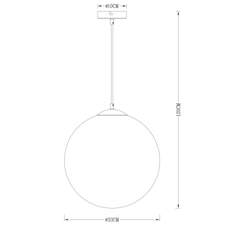 Závesné svietidlo, kov nikel matný, sklo priehľadné chróm, Ø330, V:1200, bez žiarovky 1xE27, max. 40 14