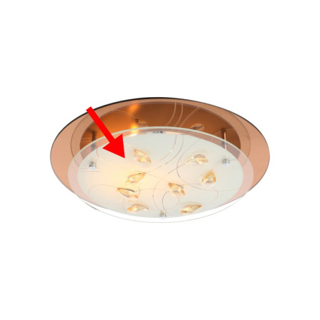 Náhradné sklo pre 40413-2, s krištáľmi