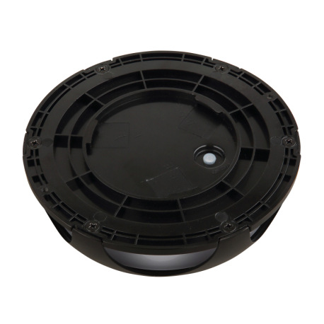 Solárne svietidlo, hliník čierny matný, plast čierny/biely, spínač, batéria CR18650 1200mAh 3,7V, IP 4