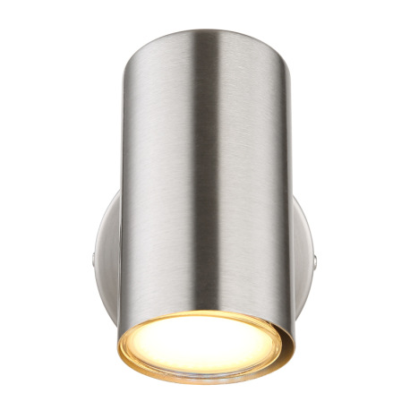 Nástenné svietidlo, kov nikel, chróm, ŠxV: 80x100mm, H: 120mm, bez žiarovky 1x GU10, max. 25W 230V 3