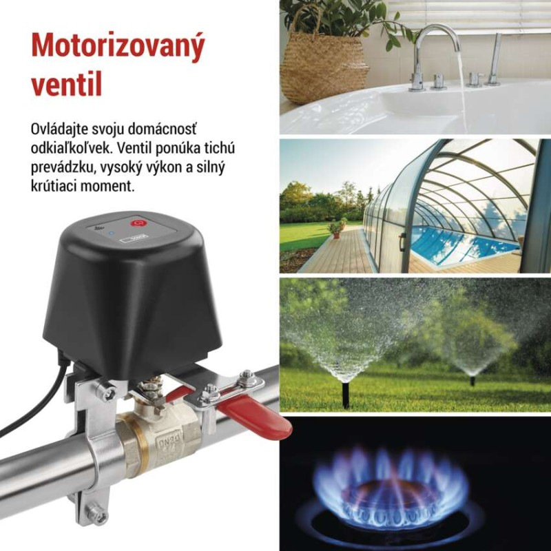 GoSmart Motorizovaný zatvárač ventila voda/plyn P5640S ZigBee 6