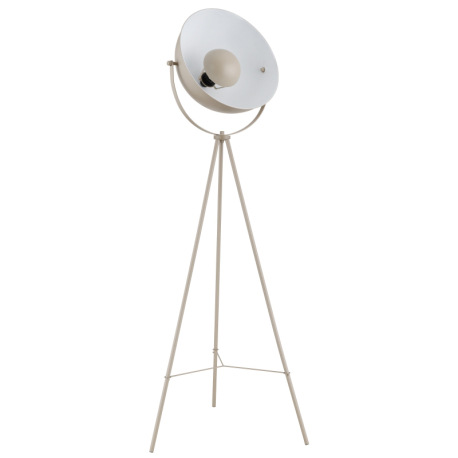 Stojanová lampa, kov pieskovej farby, kolískový vypínač na kábli, ø: 560 mm, V: 1526 mm, dĺžka kábla 11