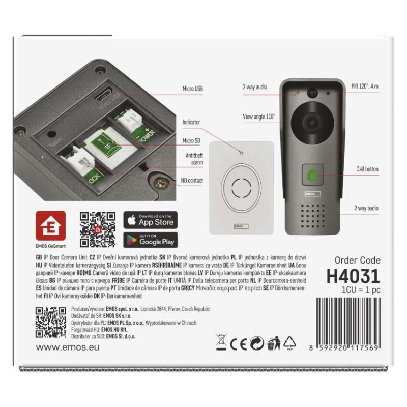 GoSmart Domový bezdrôtový videozvonček IP-09C s WiFi 13