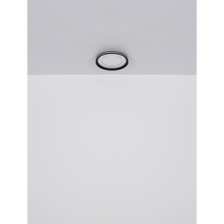 Stropné svietidlo kov biely, akryl zrkadlový, hliník čierny, stmievateľné, niekoľko úrovní pomocou n 20