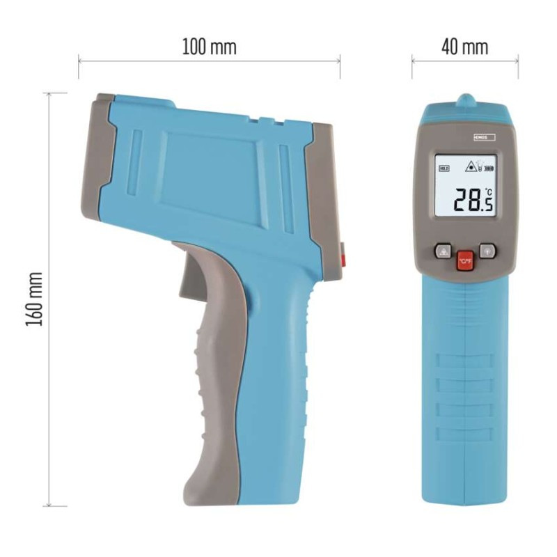 Infračervený digitálny teplomer, bezkontaktný 7