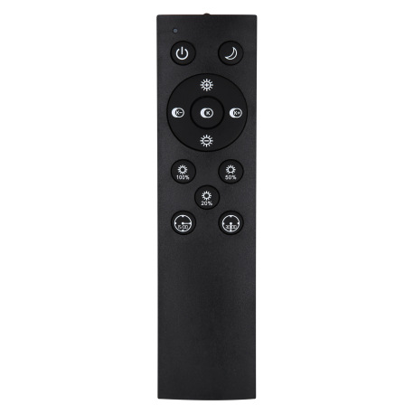 Stropné svietidlo, kov čierny, plast biely, pamäťová funkcia, stmievateľné, diaľ.ovládanie, fixácia 20