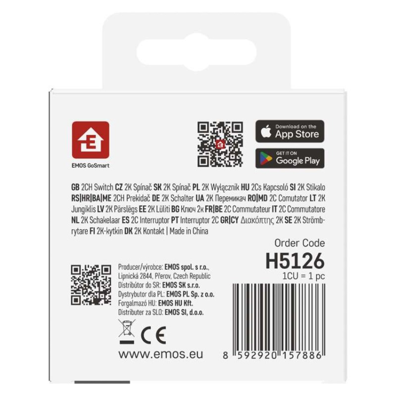 GoSmart spínací modul IP-2202SW, WiFi, 2-kanálový 5