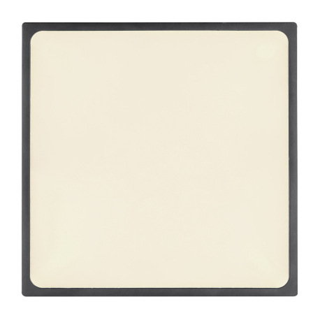 Stropné svietidlo, hliník čierny, akryl opál satinovaný, DxŠxV: 220x220x26, vrátane 1xLED 28W 230V, 5