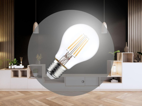 LED žiarovka / filament 5W CLEAR - A60 / E27 / 4000K - ZLF521A 3