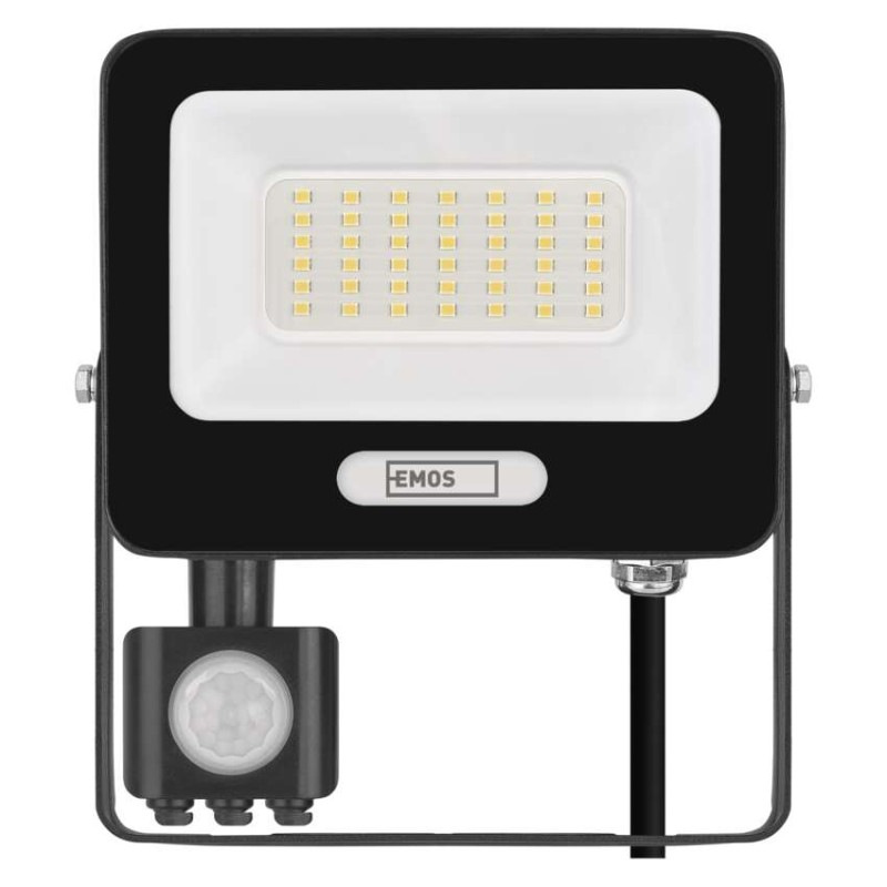 LED reflektor GLARO s pohybovým čidlom, 30 W, čierny, IP54, 3000 lm, neutrálna biela 2