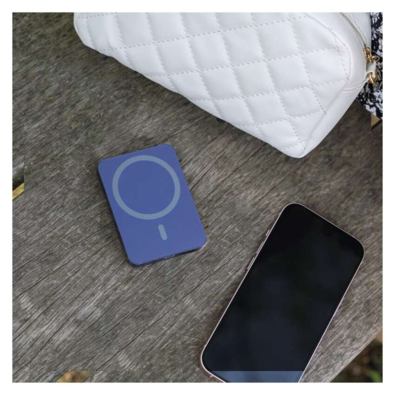 Power bank EMOS WI 522, 5 000 mAh, 20 W+Wireless, modrá 6