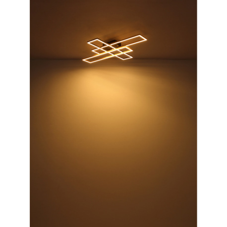 Stropné svietidlo, kov čierny, hliník čierny, hliník zlatý mat, plast biely, polohovateľné, DxŠxV: 8 6