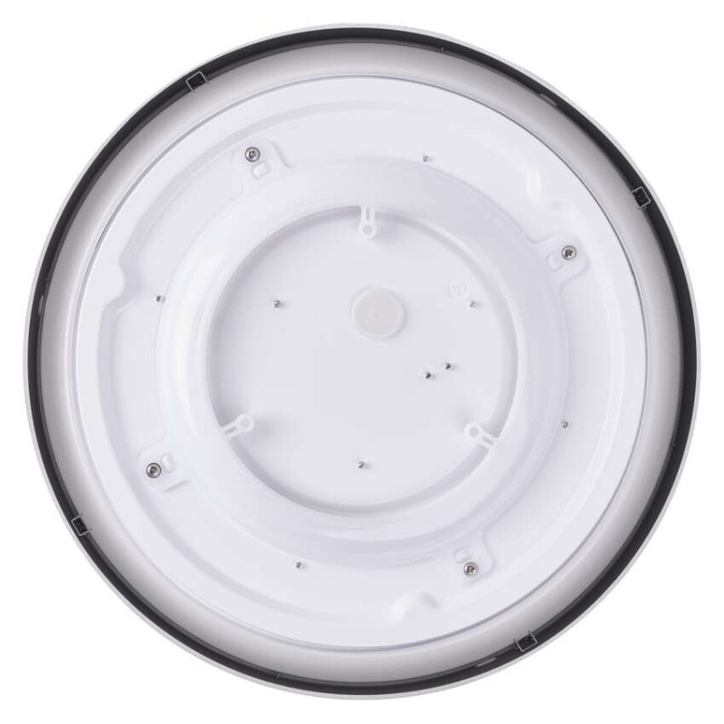 LED prisadené svietidlo RORI kruhové, čierné,17W, CCT 6