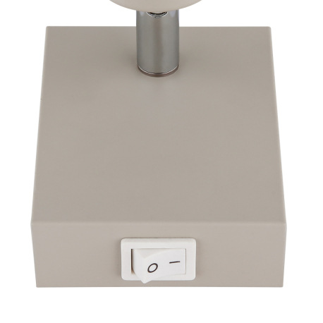 Nástenné svietidlo, kov, piesková matná, kov chrómovaný, sklo biele, kolískový vypínač na výrobku, Š 13