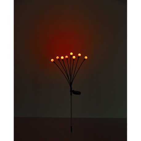 Solárne svietidlo, nerez, plast čierny, plast biely, vypínač, RGB menič farieb, nastaviteľné, vrátan 6