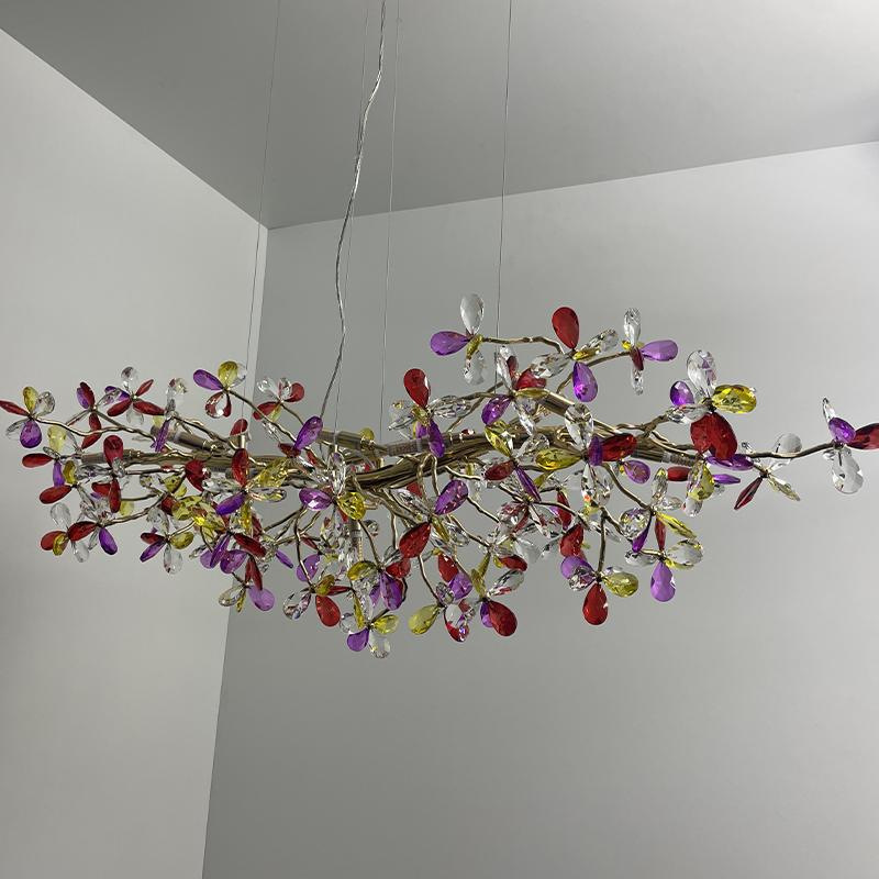 Luxusný závesný krištáľový luster 13 x G9 - CA032/1200L 13