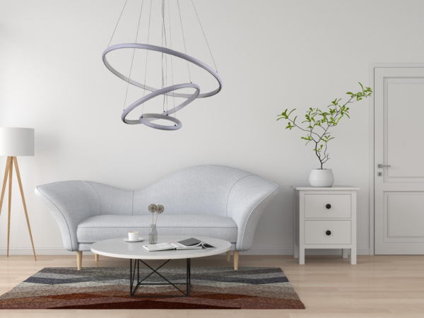 LED závesná lampa na lanku + diaľkový ovládač 90W - J4301/W 8