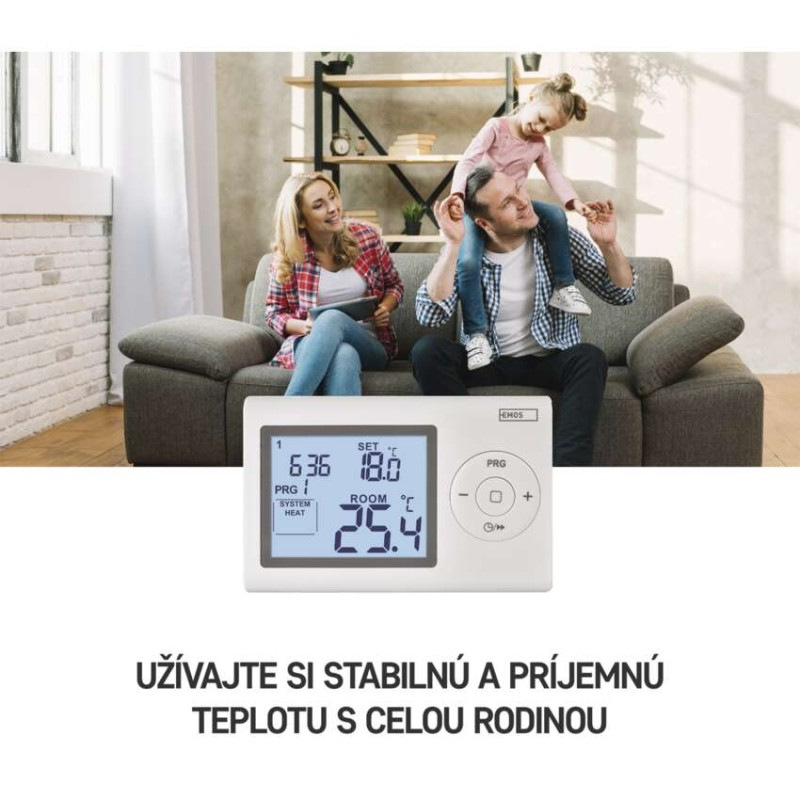 Izbový programovateľný drôtový termostat P5607 2