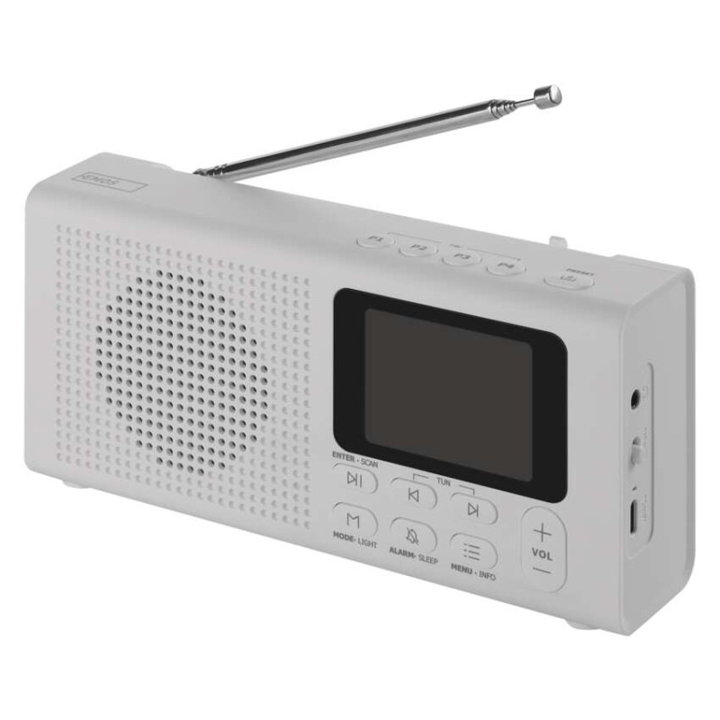 Prenosné rádio s Bluetooth P-600W, DAB / DAB+ / FM, biele