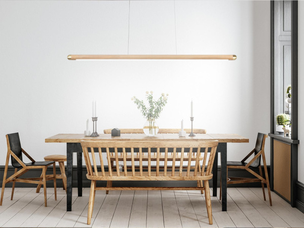 Drevený luster na lanku z masívneho dreva LED 22W / 1200 - WRL0521 3