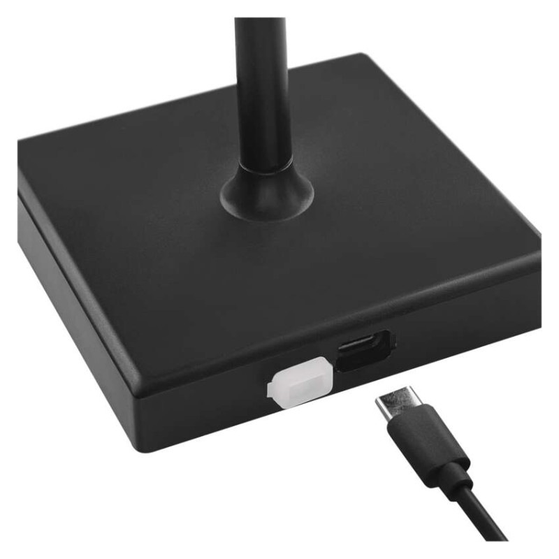 LED stolná lampa KATIE, dobíjacia, čierna 13