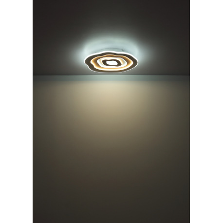 Stropné svietidlo kovové biele matné, akryl biely, DxŠxV: 480x430x60mm, LED 24W 230V, 3000lm zdroj, 9