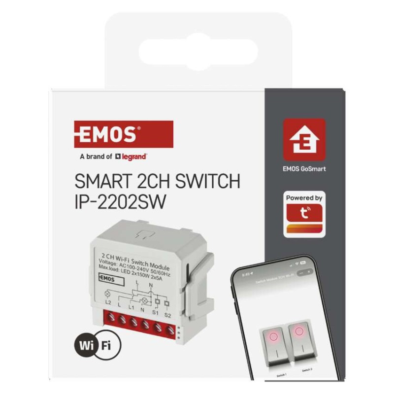 GoSmart spínací modul IP-2202SW, WiFi, 2-kanálový 4