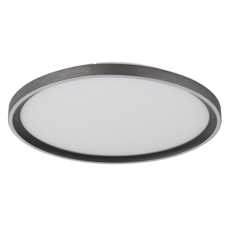 Stropné svietidlo, brúsený hliník sivý, akryl biely, silikón biely, stmievateľné, niekoľko úrovní po 3