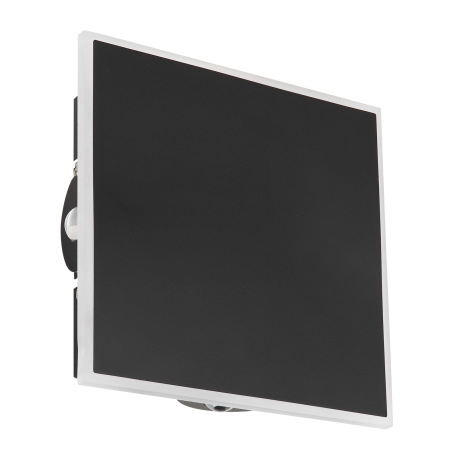 Nástenné svietidlo kov čierny matný, akryl biely, plast číry, ŠxV: 200x200mm, H: 50mm, LED 12W 230V, 2