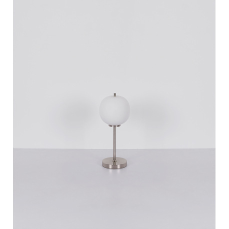 Stropné svietidlo kov nikel matný, sklo biele, 3 rôzne sklá, ø: 460 mm, V: 360 mm, ø tienidla: 1 x 1 9