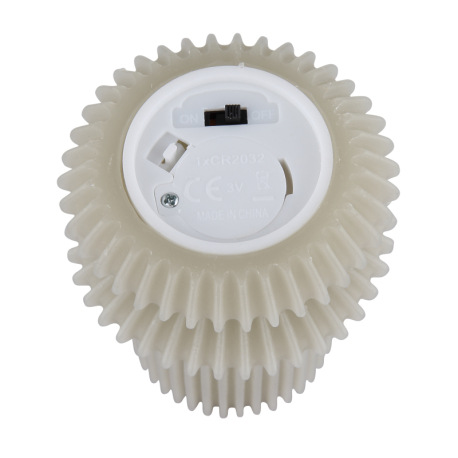 Dekoratívne svietidlo, plast sivý, plast biely, posuvný vypínač, efekt ohňa, vrátane batérie 1x CR20 4