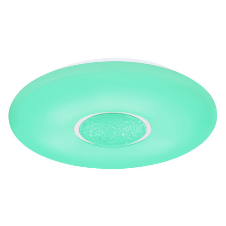 Stropné svietidlo,kov,biela,plast biely,sklenené kryštály,pamäťová funkcia,nočné svetlo,stmievateľné 12