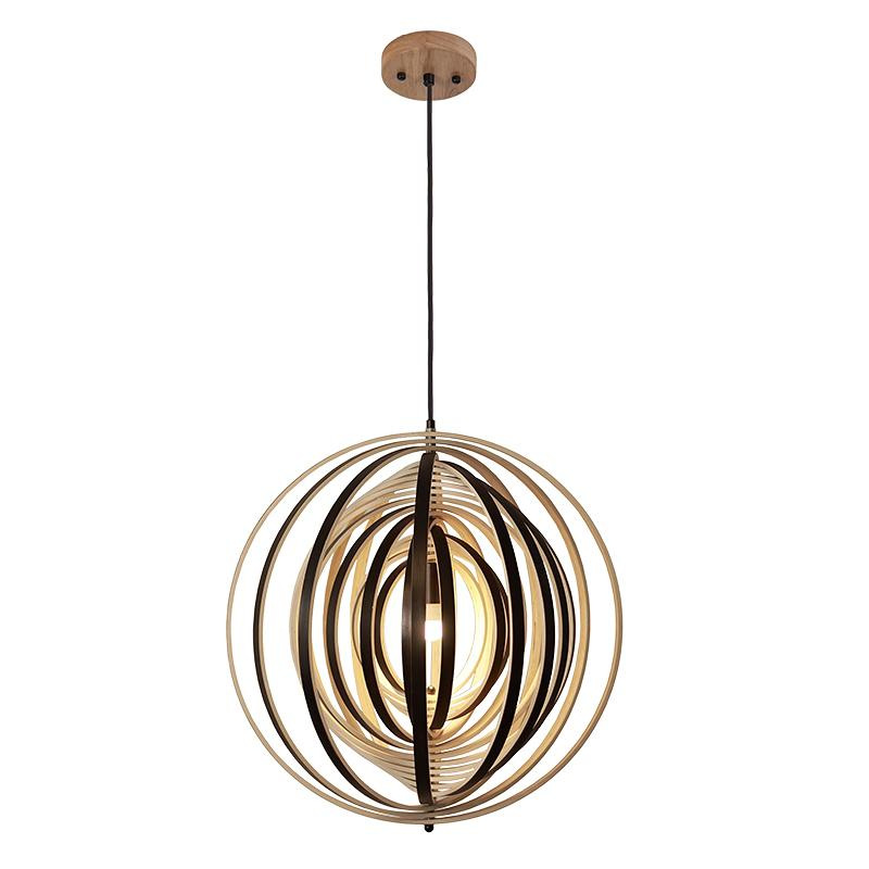 Závesné svietidlo z masívneho dreva E27 / 500 - WRE072 5