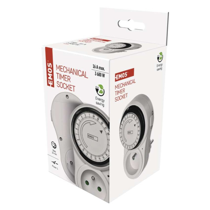 Časovač – mechanická spínacia zásuvka TF-16 1