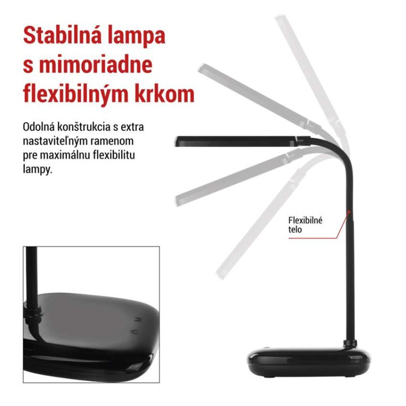 LED stolná lampa MOLLY, čierna 6