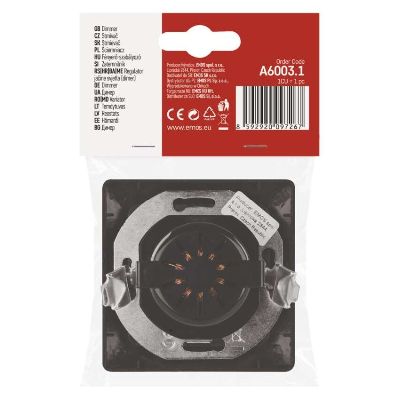 Triakový stmievač č. 6 pre regulovateľné LED žiarovky, antracit 5