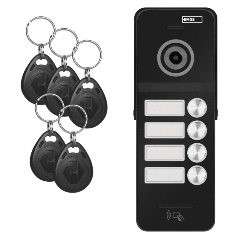 Farebná dverná kamerová jednotka EM-10AHD RF-4