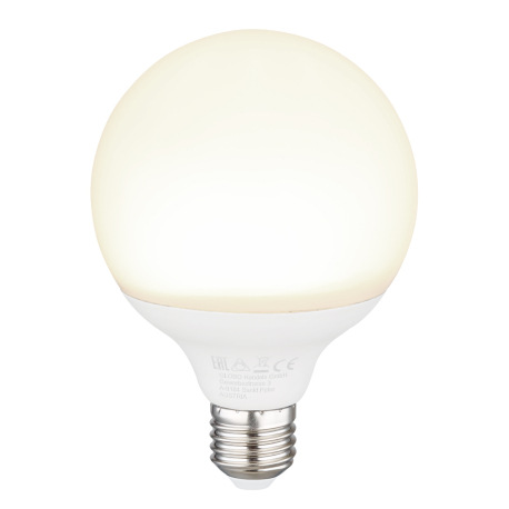 LED žiarovka, plast opál, stmievateľné, ø:95mm, V:142mm, vrátane 1x E27 LED 11W 230V, 1055lm zdroj,