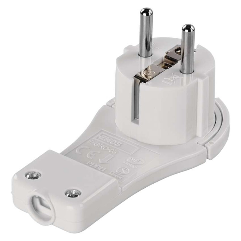 Vidlica uhlová pre predlžovací kábel, biela 14